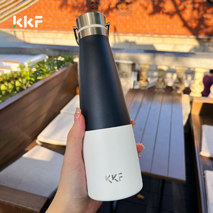 KKF吻吻鱼保温杯男女款 316不锈钢量杯便携户外随行水杯 2025新款
