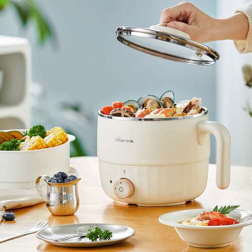 专柜品牌Bear/小熊 DRG-F12H2电热锅小型304不锈钢内胆蒸煮多用锅