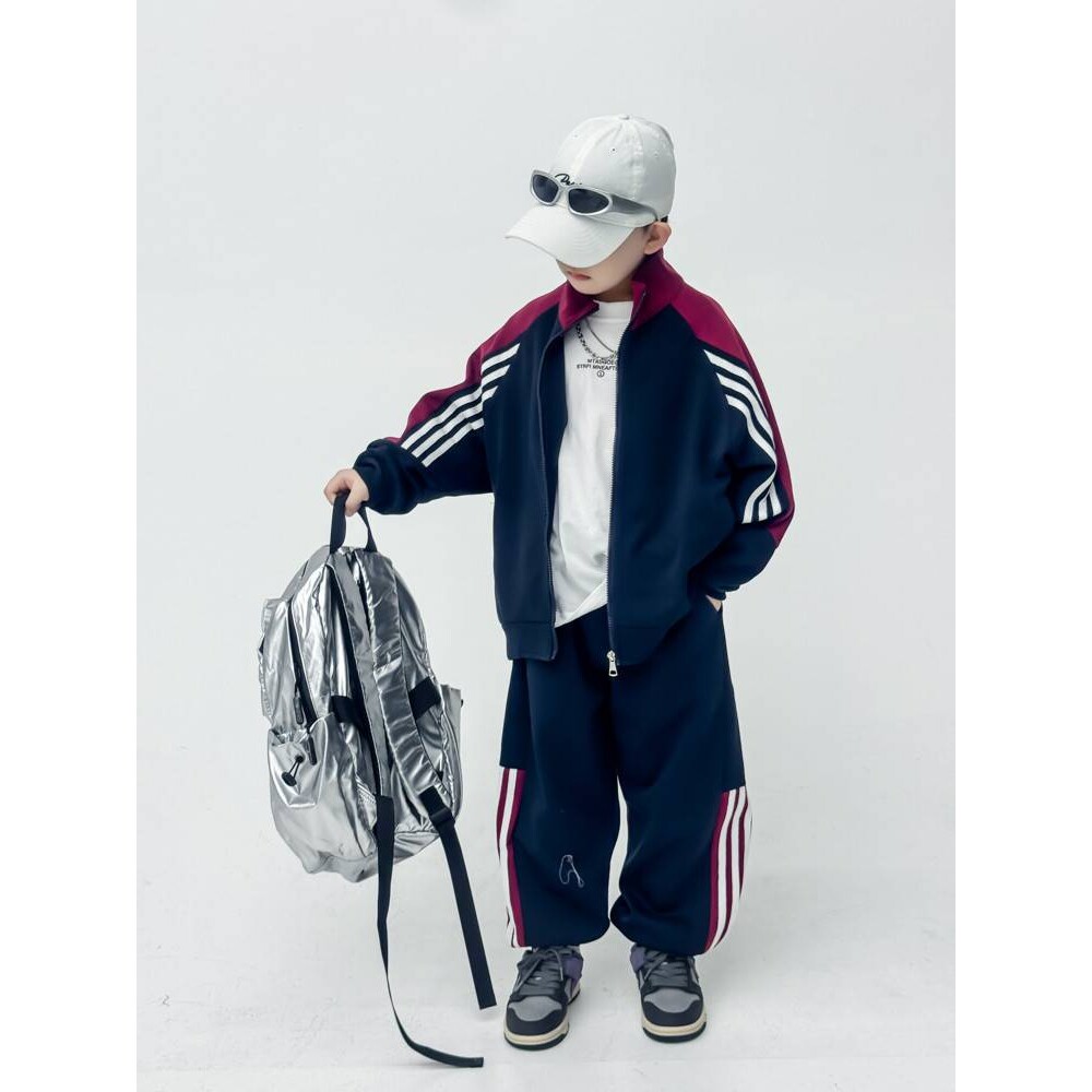 专柜品牌男童秋装运动套装2025新款中大儿童春秋款卫衣两件套秋季