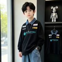 专柜品牌男童秋装polo衫卫衣春秋款2026新款中大儿童男孩秋季运动