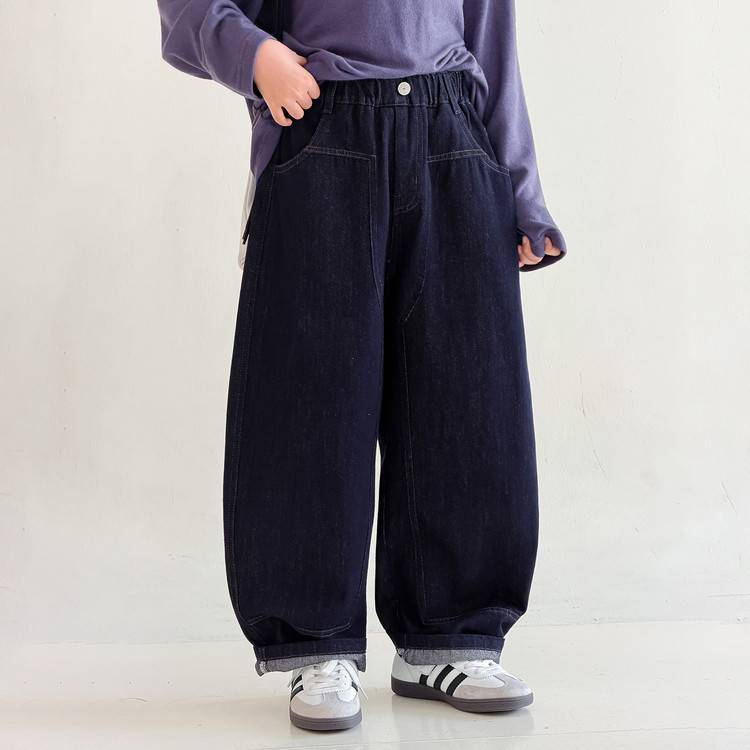 专柜品牌男童牛仔裤儿童秋季裤子2026新款中大童宽松休闲裤男孩春