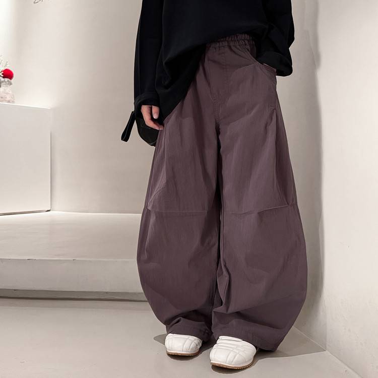 专柜品牌男童裤子春秋款2026新款中大童休闲裤工装裤宽松秋装长裤