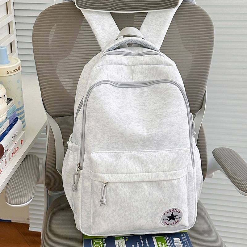 专柜品牌2026新款小清新扎染校园背包女大容量通勤双肩包学生书包