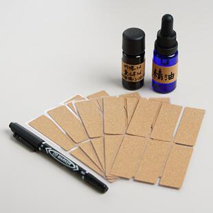 软木纹贴纸撕不烂精油瓶护肤品分装瓶身贴纸标签贴无痕便签不干胶