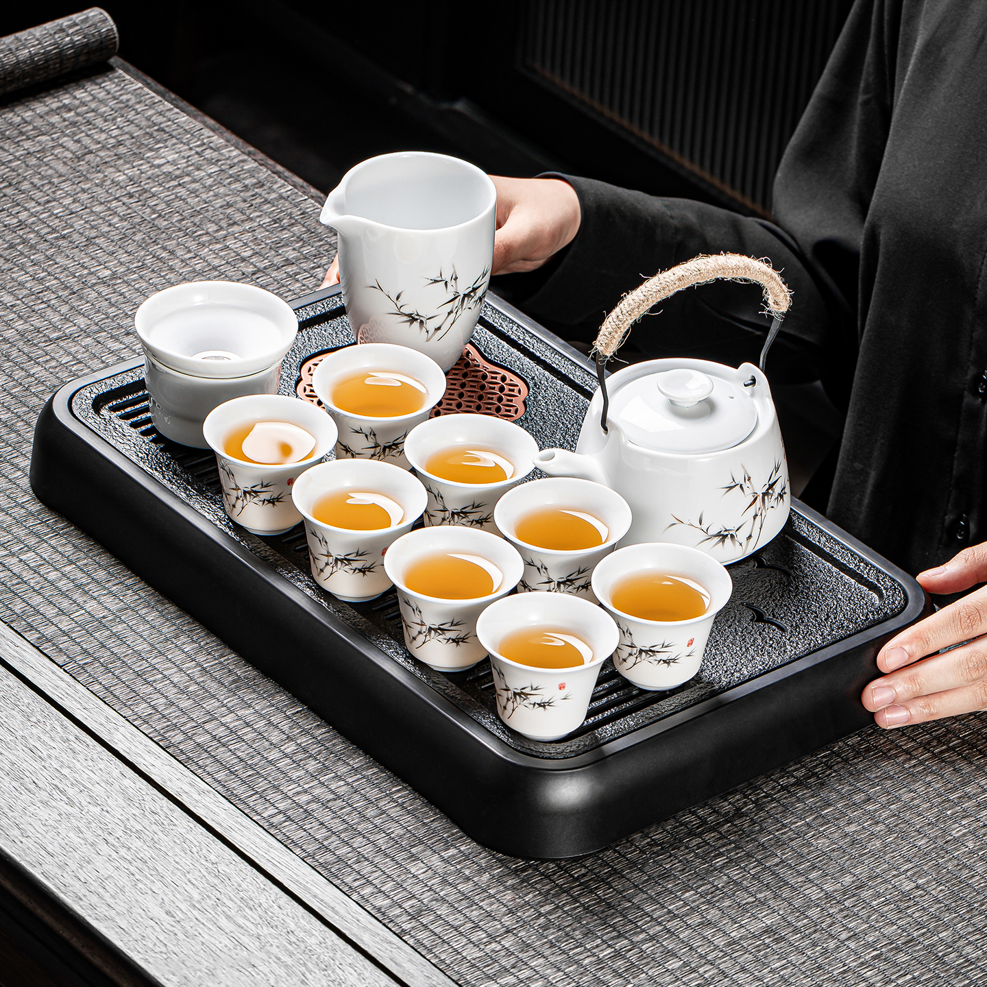 2025新款白瓷功夫茶具套装