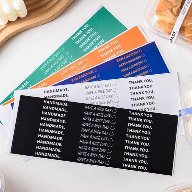 长条透明英文贴纸烘焙甜品不干胶标签蛋糕千层包装盒打包封口装饰,厨房/烹饪用具,点心包装盒/包装袋,淘宝优惠券,粉丝福利购,淘宝优惠卷