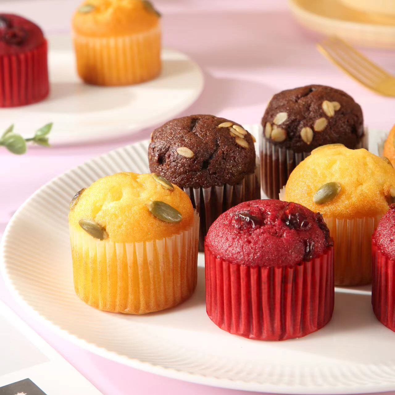 顺丰包邮/徐泉记麦芬小蛋糕整箱9盒总共180个批发自助餐糕点商用