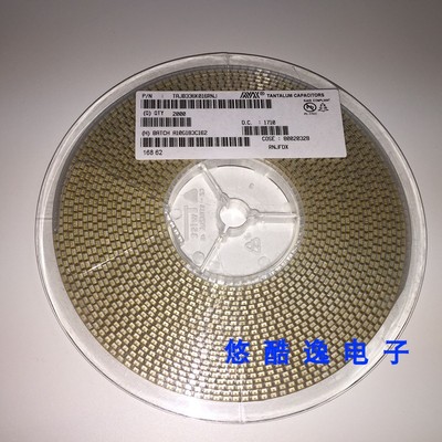 贴片钽电容 AVX  B型 3528 1210 35V 3.3UF 335V 黄色胆电容 环保