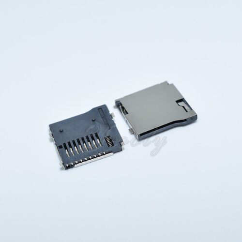 TF卡座 Mini SD卡座 8Pin TF卡套 带定位柱 带自弹外焊式 PUSH式