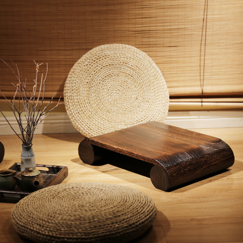 日式实木榻榻米换鞋脚踏小板凳