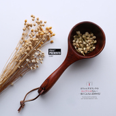 长手柄 沐浴舀 荷木勺 实木厨房米瓢 水勺食器 木水瓢 日式