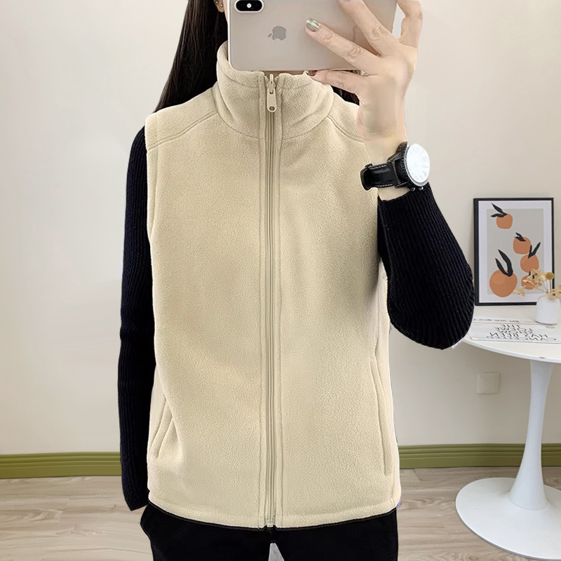 跨境出口两面穿摇粒绒棉服马甲