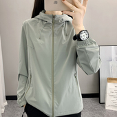 户外休闲冲锋衣女春秋季 弹力透气宽松夹克运动徒步登山服外套 薄款