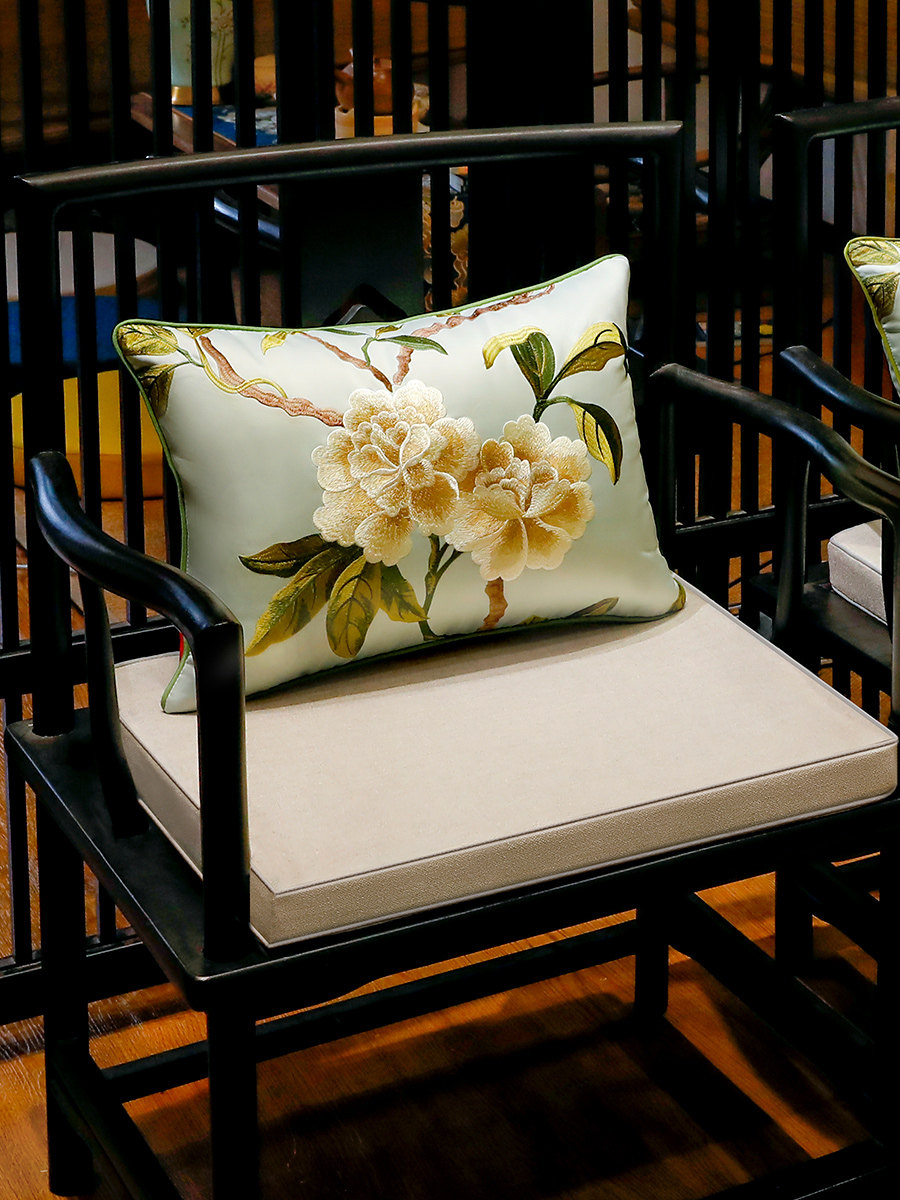 乳胶坐垫中式红木沙发椅子座垫久坐办公室椅垫靠垫定制茶餐椅垫子