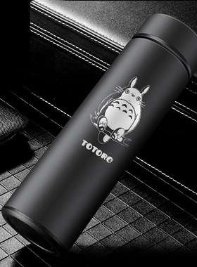 动漫周边龙猫水杯不锈钢保温杯子宫崎骏系列二次元杯子带滤网茶杯