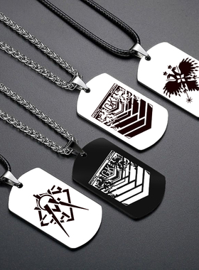 少女前线项链 格里芬徽章军牌吊坠 404小队二次元创意潮饰品定制