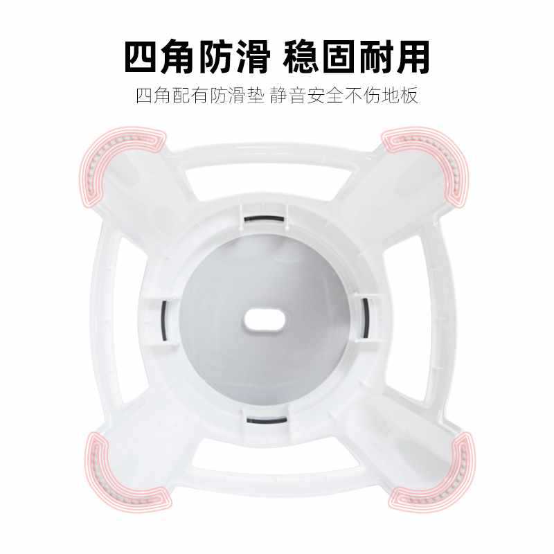 US4A禧天龙塑料凳子家用加厚防滑耐磨家用餐椅板凳方凳大号换鞋凳