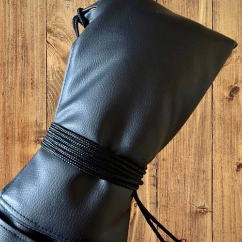 订制黑色皮革防水一支多支装箫笛尺八南箫刀剑枪棍弓加长袋有背带