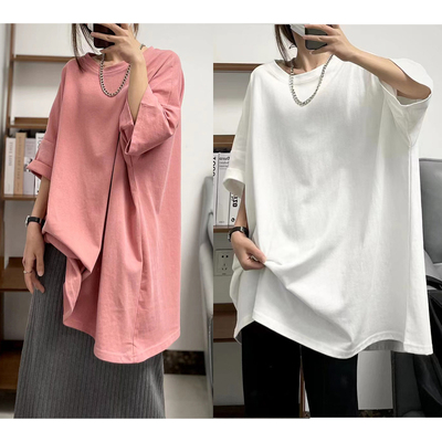 五分短袖半袖港味原宿文艺中大棉