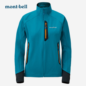 montbell日本2023年春季新款户外防风保暖立领软壳衣女款外套夹克