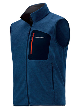 montbell日本户外秋冬抓绒保暖摇粒绒运动马甲坎肩外套男女情侣