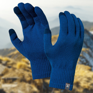 montbell日本秋冬运动户外登山防寒羊毛男士 保暖手套触屏 女款