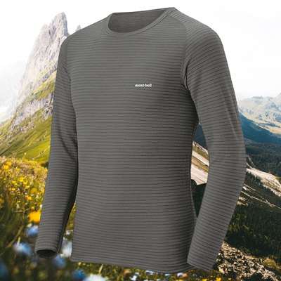 montbell户外运动休闲保暖打底衫