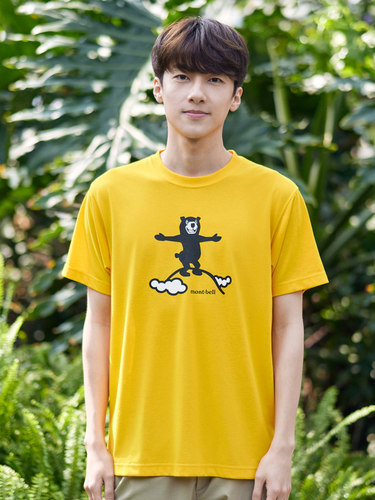 Montbell日本户外速干印花圆领短袖T恤男女情侣款