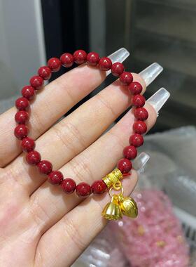 2026朱砂紫金砂两世欢手串简约精致小众设计本命年礼物手链女款