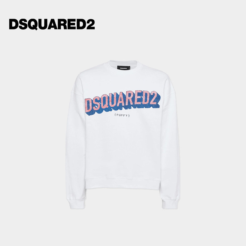 DSQUARED2/D2次方 男士圆领日常套头卫衣上衣