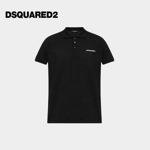 【低至5折】DSQUARED2/D2次方 男士字母徽印花棉质短袖Polo衫