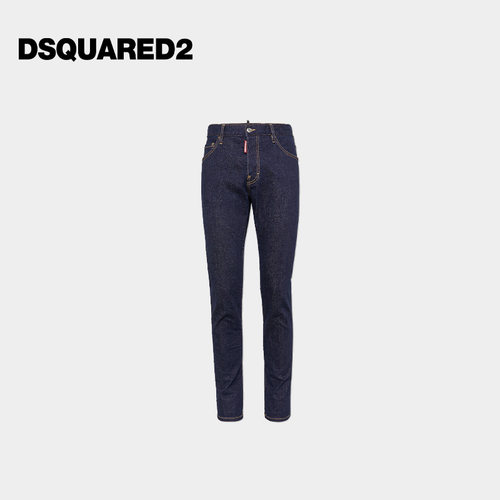 DSQUARED2/D2次方 春夏系列男士显瘦修身原色牛仔裤Cool Guy
