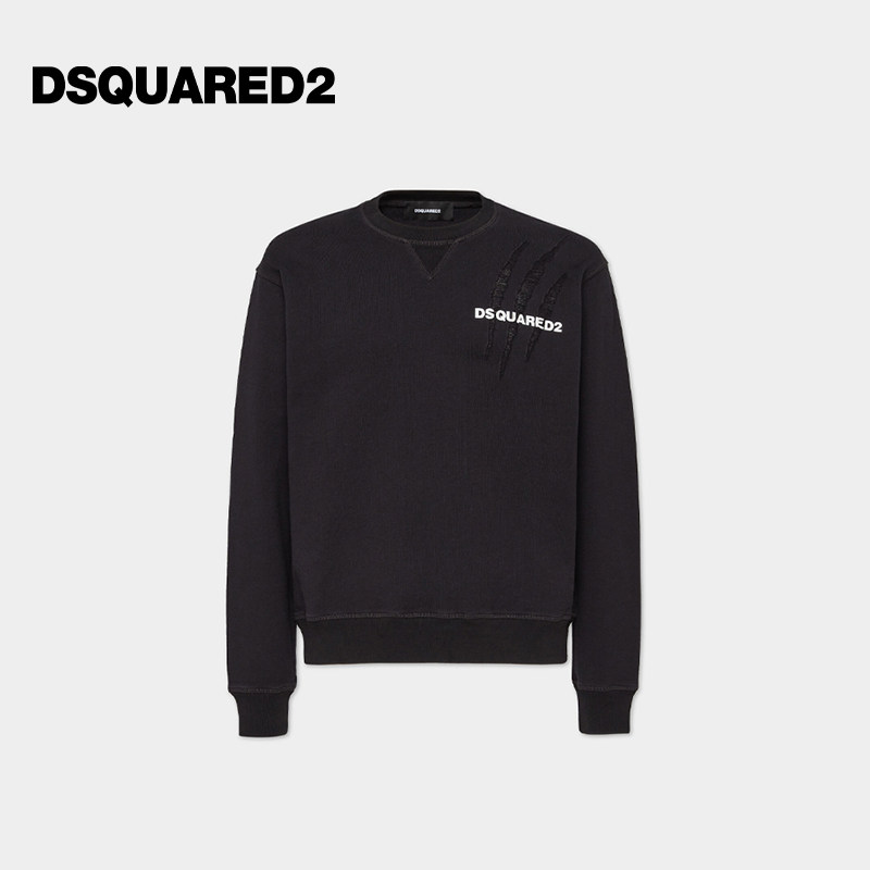 DSQUARED2/D2次方 男士圆领运动卫衣图片