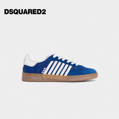 DSQUARED2/D2次方 2026春夏男士条纹休闲运动德训鞋