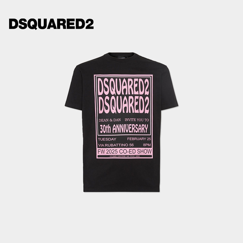 【7折】DSQUARED2/D2次方 男士时尚圆领T恤短袖上衣