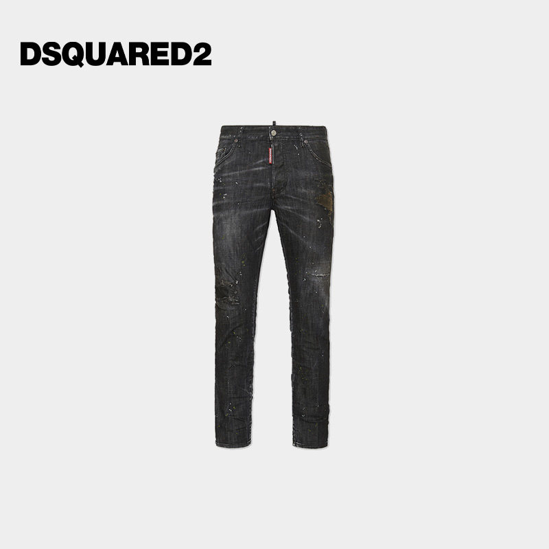 【7折】DSQUARED2/D2次方 男士修身复古牛仔裤Skater