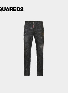 【新品】DSQUARED2/D2次方 2025秋冬男士修身复古牛仔裤Skater