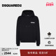 新品 DSQUARED2 D2次方 2025秋冬男士 简约连帽套头卫衣