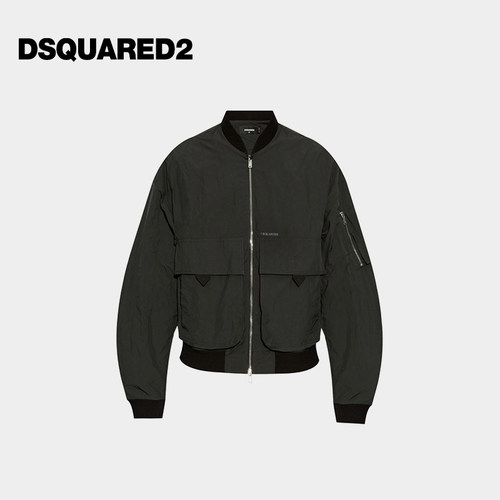 DSQUARED2/D2次方 男士日常休闲拉链夹克外套