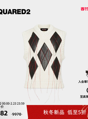 DSQUARED2/D2次方 Magliano系列 男士套头无袖针织上衣