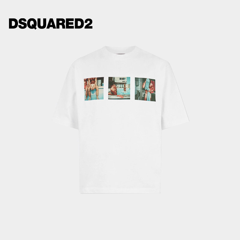 【首降7折】DSQUARED2/D2次方 2026春夏男士圆领短袖T恤