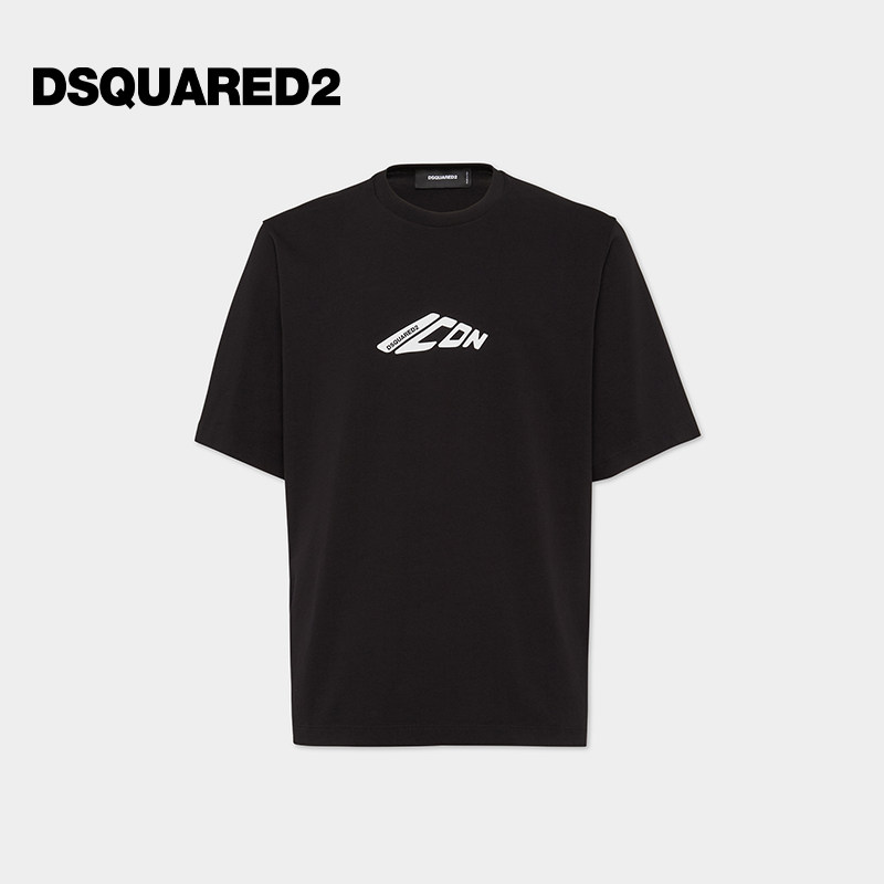 DSQUARED2/D2次方 春夏 男士圆领休闲简约宽松T恤图片