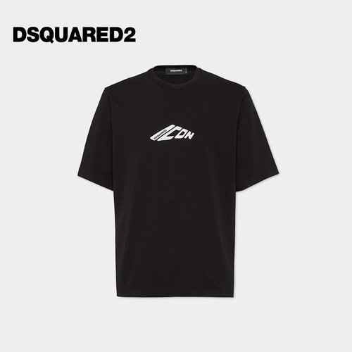 DSQUARED2/D2次方 春夏 男士圆领休闲简约宽松T恤