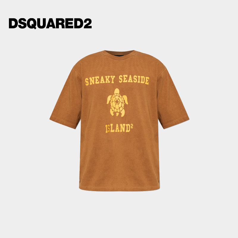 【首降7折】DSQUARED2/D2次方 2026春夏男士圆领短袖T恤