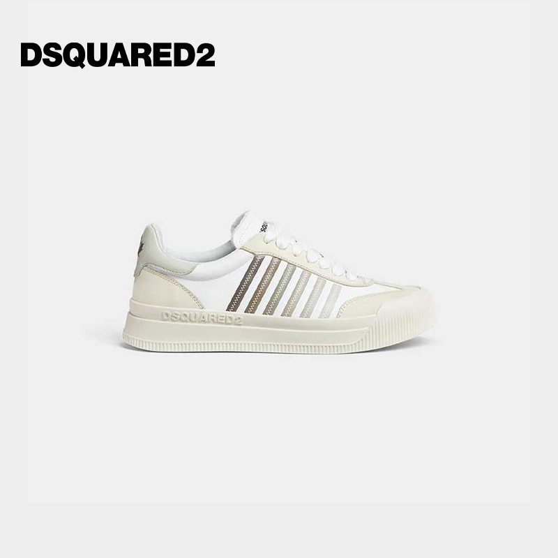 DSQUARED2/D2次方 男士条纹日常休闲运动鞋图片