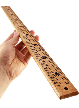 慈缘正堂 桃木鲁班尺丁兰尺子 官禄尺木工尺法尺文公尺门公尺测量
