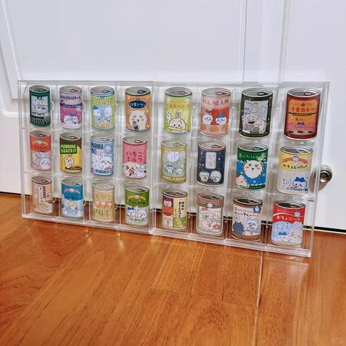 高透明亚克力罐头吧唧收纳盒