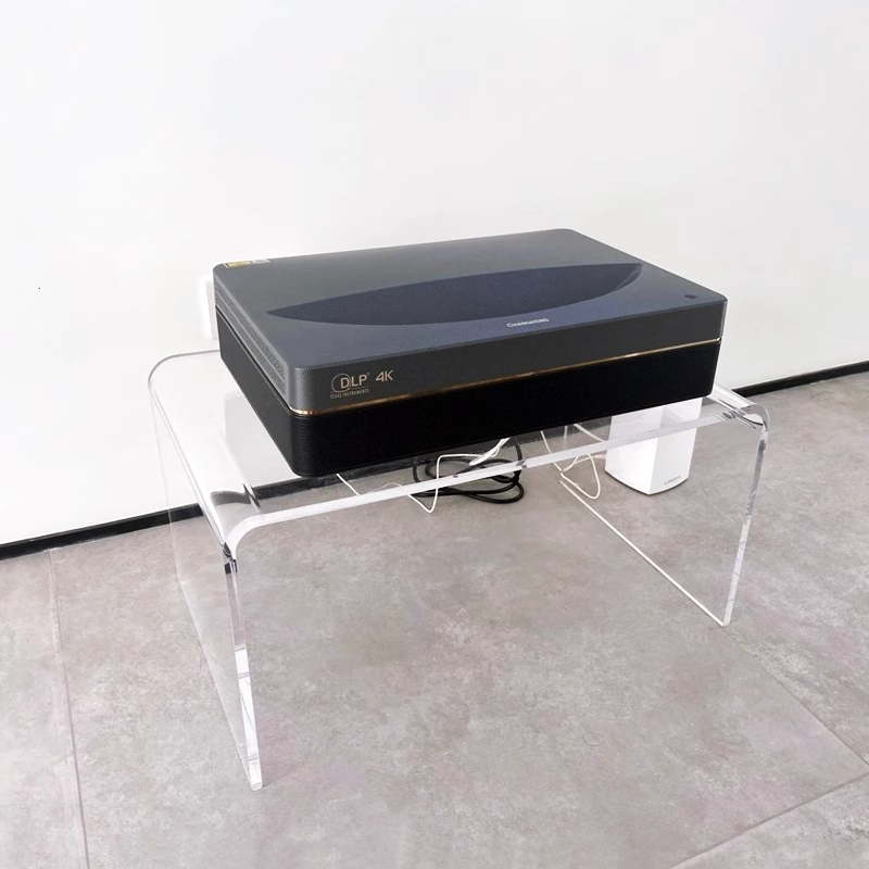 轻奢激光电视支架L型亚克力云台短焦投影仪置物架可移动亚克力支架海信定制