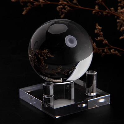 高透明亚克力矿石水晶球展示架