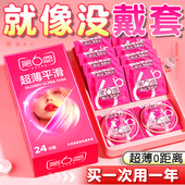 第六感超薄避孕套家庭装 100只男用安全套玻尿酸裸入正品 旗舰店byt